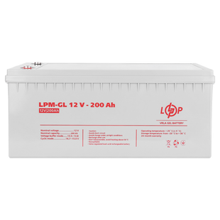 Аккумулятор гелевый LPM 12V 200 Ah Logic Power 4156 фото