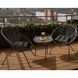 Комплект садових меблів 4P ACAPULCO круглий стіл Темно-сірий 40065 фото 2