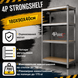Стеллаж 180X90X40см 4 полки нагрузка 175кг/полку, 4P StrongShelf оцинкованный 41009 фото 2
