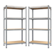 Комплект 2шт. Стелаж 180X90X40см 4 полиці навантаження 175кг/полицю, 4P StrongShelf оцинкований  41131 фото 1