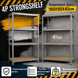 Комплект 2шт. Стелаж 180X90X40см 4 полиці навантаження 175кг/полицю, 4P StrongShelf оцинкований  41131 фото 2