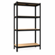 Стеллаж 180X90X40см 4 полки нагрузка 175кг/полку, 4P StrongShelf черный 41010 фото 1