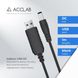 Кабель питания ACCLAB USB to DC 5.5 х 2.1 мм 9 В 1 A 1 м Черный (1283126552830) 27090 фото 1