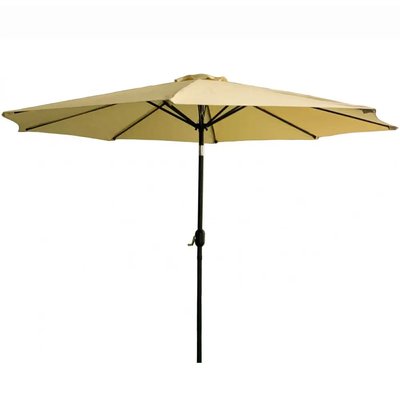 Садова парасолька регульована з нахилом бежева Bonro B-016 3м 8 спиць Бежевий 42400507 фото