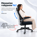 Комплект 4шт. Крісло комп'ютерне 4Points Air сітчаста тканина, механізм гойдання TILT, Чорний 41237 фото 8