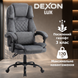 Кресло компьютерное DEXON LUX из велюра, с поясничной подушкой, Темно-серый 40317 фото 2