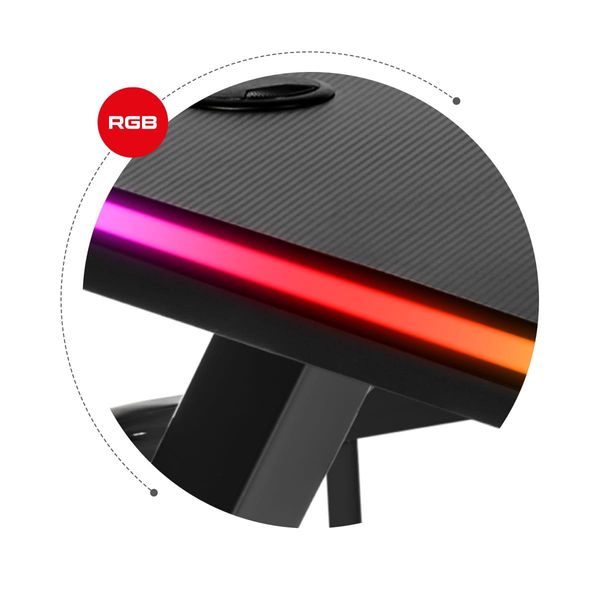 Геймерский компьютерный стол HUZARO HERO 5.0 RGB HERO 5.0 RGB фото