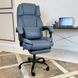 Кресло компьютерное DEXON ELITE из ткани, с поясничной подушкой, с подставкой для ног, Cерый 40256 фото 2