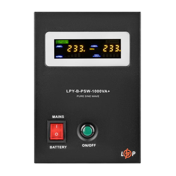 Перетворювач із правильною синусоїдою 12V LPY-B-PSW-1000VA+(700Вт) 10A/20A 4151 фото