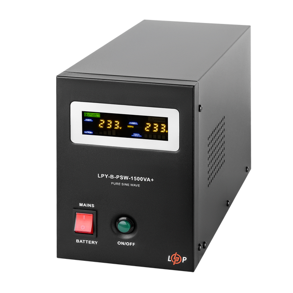 Перетворювач із правильною синусоїдою 24V LPY-B-PSW-1500VA+(1050Вт) 10A/15A LP4130 фото