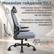 Ергономічне комп'ютерне крісло 4Points Balance сітчаста тканина, чорна металева основа, механізм гойдання TILT, Сірий 41098 фото 8