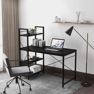 Компьютерный стол в стиле Loft чорный SO2-12 Black фото