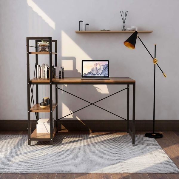 Компьютерный стол в стиле Loft коричневый SO2-12 Brown фото