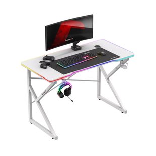 Геймерский компьютерный стол HUZARO HERO 1.7 RGB White HERO 1.7 RGB White фото