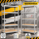 Комплект 2шт. Стеллаж 180&times;90&times;40см 5 полок нагрузка 175кг/полку, 4P StrongShelf оцинкованный  40486 фото 2