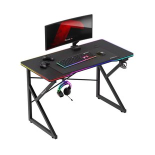 Геймерський комп'ютерний стіл HUZARO HERO 1.7 RGB Black HERO 1.7 RGB Black фото