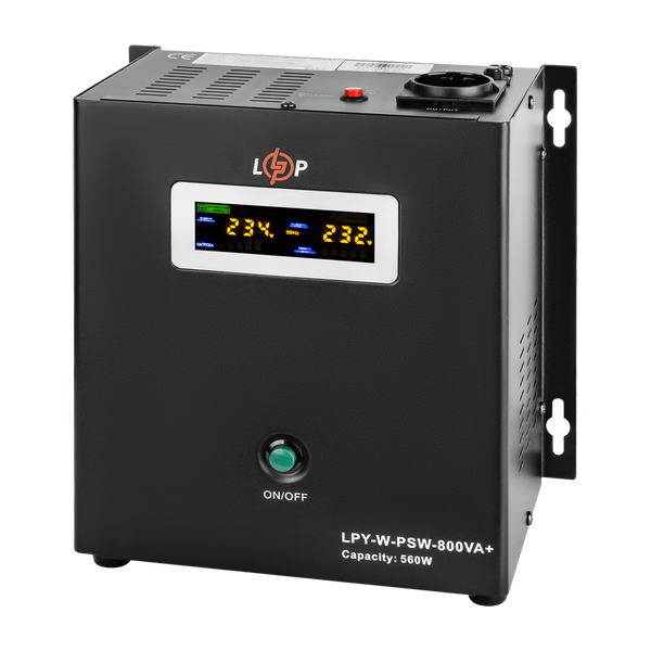 Перетворювач із правильною синусоїдою 12V LPY-W-PSW-800VA+(560Вт)5A/15A 4143 фото