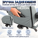 Геймерське крісло DEXON EVI з підставкою для ніг, екошкіра, металева хрестовина, Сірий 40356 фото 12