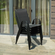 Комплект садових меблів 4Points Udine - 4 з прямокутним столом чорний 40105 фото 4
