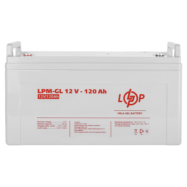 Аккумулятор гелевый LPM 12V 120 Ah Logic Power 3870 фото