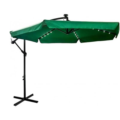 Садова парасолька з підсвіткою LED зелена + чохол 42400499 фото