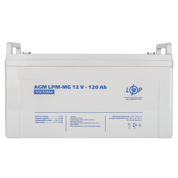 Аккумулятор гелевый AGM 12V - 120 Ah Logic Power 3876 фото