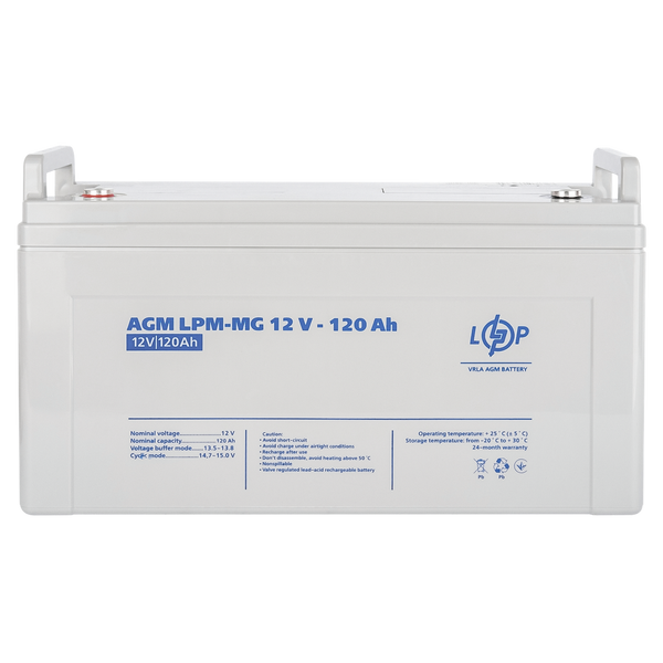 Аккумулятор гелевый AGM 12V - 120 Ah Logic Power 3876 фото