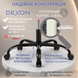Геймерское кресло DEXON VELARIS с подставкой для ног, из льняной ткани + мягкие подушки из велюра, металлическая крестовина, Темно-серый 40360 фото 5
