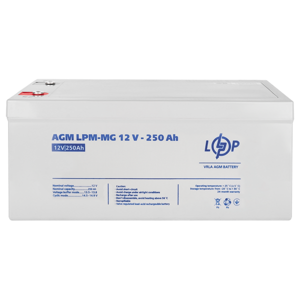 Аккумулятор гелевый AGM 12V - 250 Ah Logic Power 4198 фото