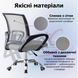 Кресло компьютерное 4Points Aero сетчатая ткань, хромированная металлическая основа Серый 40268 фото 5