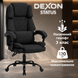 Кресло компьютерное DEXON STATUS из ткани, с поясничной подушкой, Черный 40313 фото 2