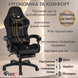 Геймерське крісло 4Points VISION GT з підставкою для ніг велюр, Чорний 40347 фото 3