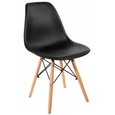 Крісло для кухні на ніжках Bonro В-173 FULL KD чорне 42300031 фото
