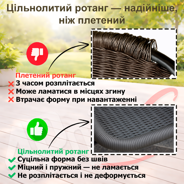Комплект садовой мебели 150&times;90&times;70см прямоугольный стол 4Points Sanremo-8 со столешницей из искусственного дерева Polywood и 8 стульев, Чёрный 41063 фото